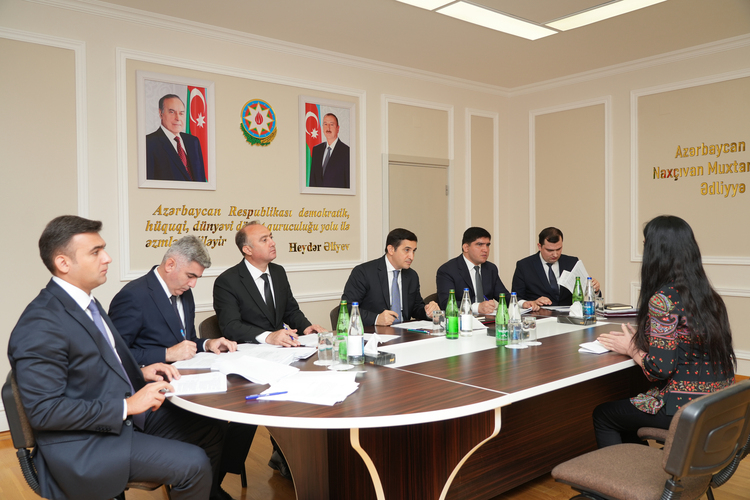 Nazir Fərid Əhmədov Naxçıvan şəhərində vətəndaşları qəbul edib