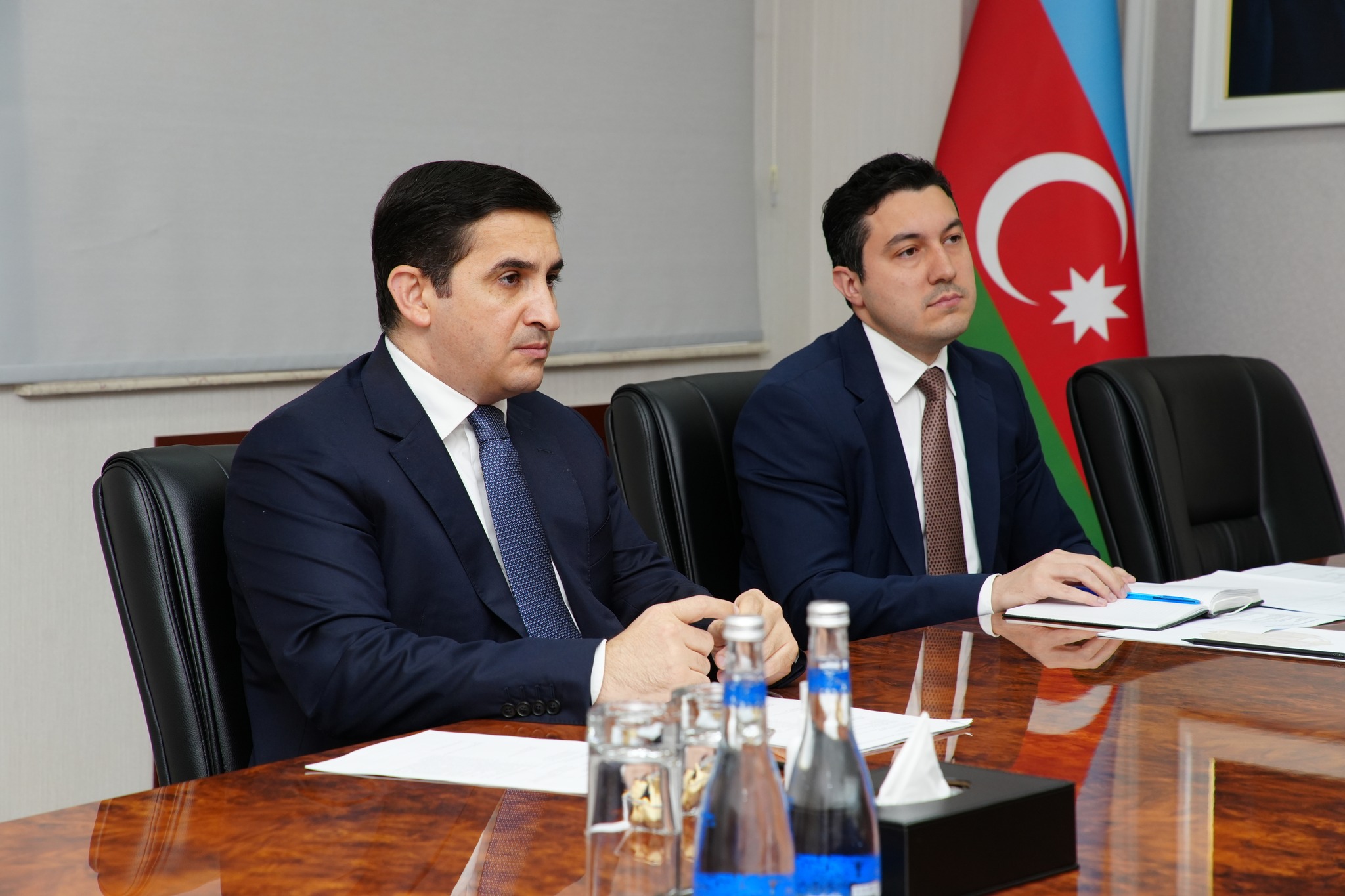 Nazir Fərid Əhmədov “Yüksəliş” müsabiqəsinin qalibləri ilə görüşüb