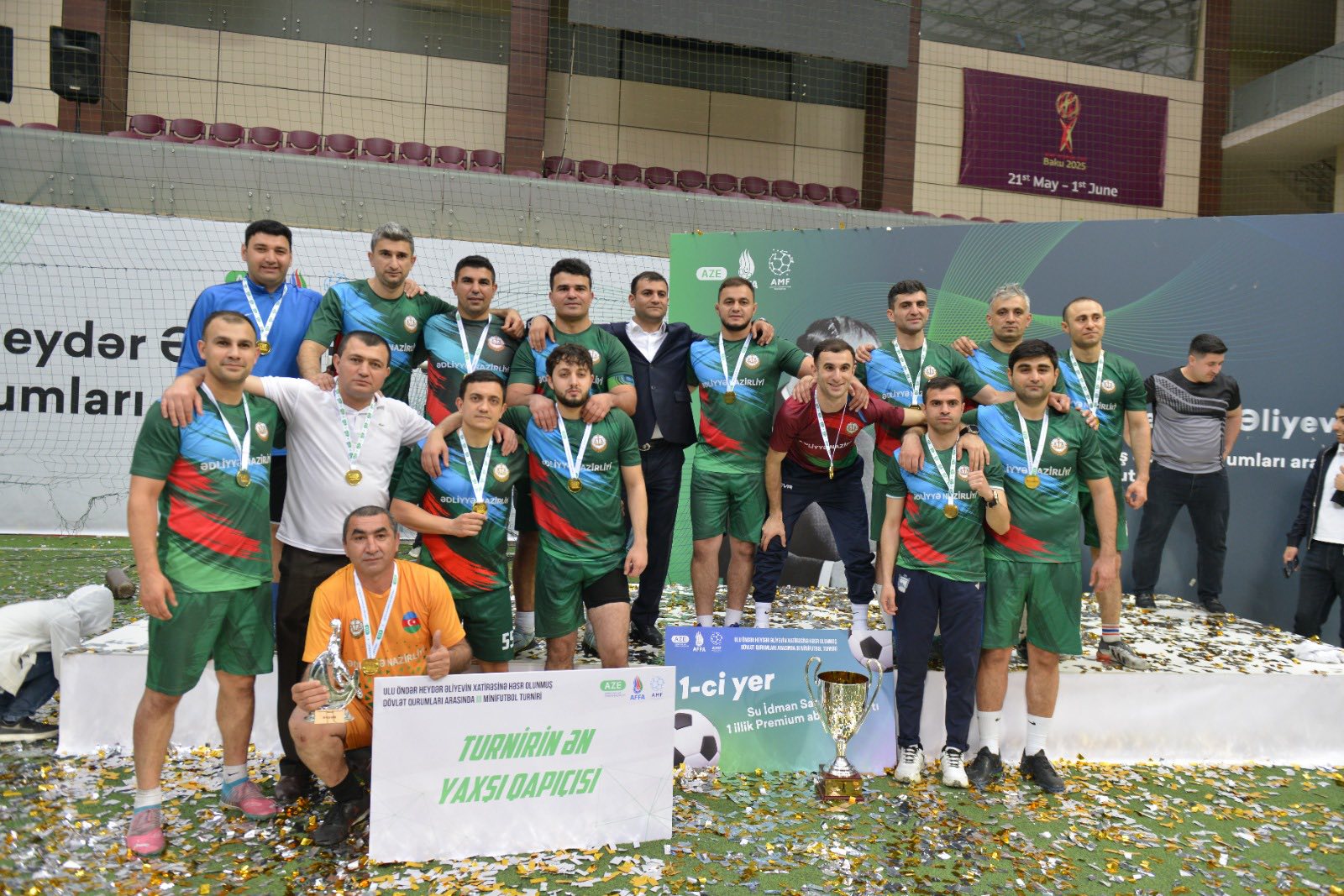 Ədliyyə Nazirliyinin komandası ardıcıl ikinci dəfə mötəbər turnirin qalibi oldu