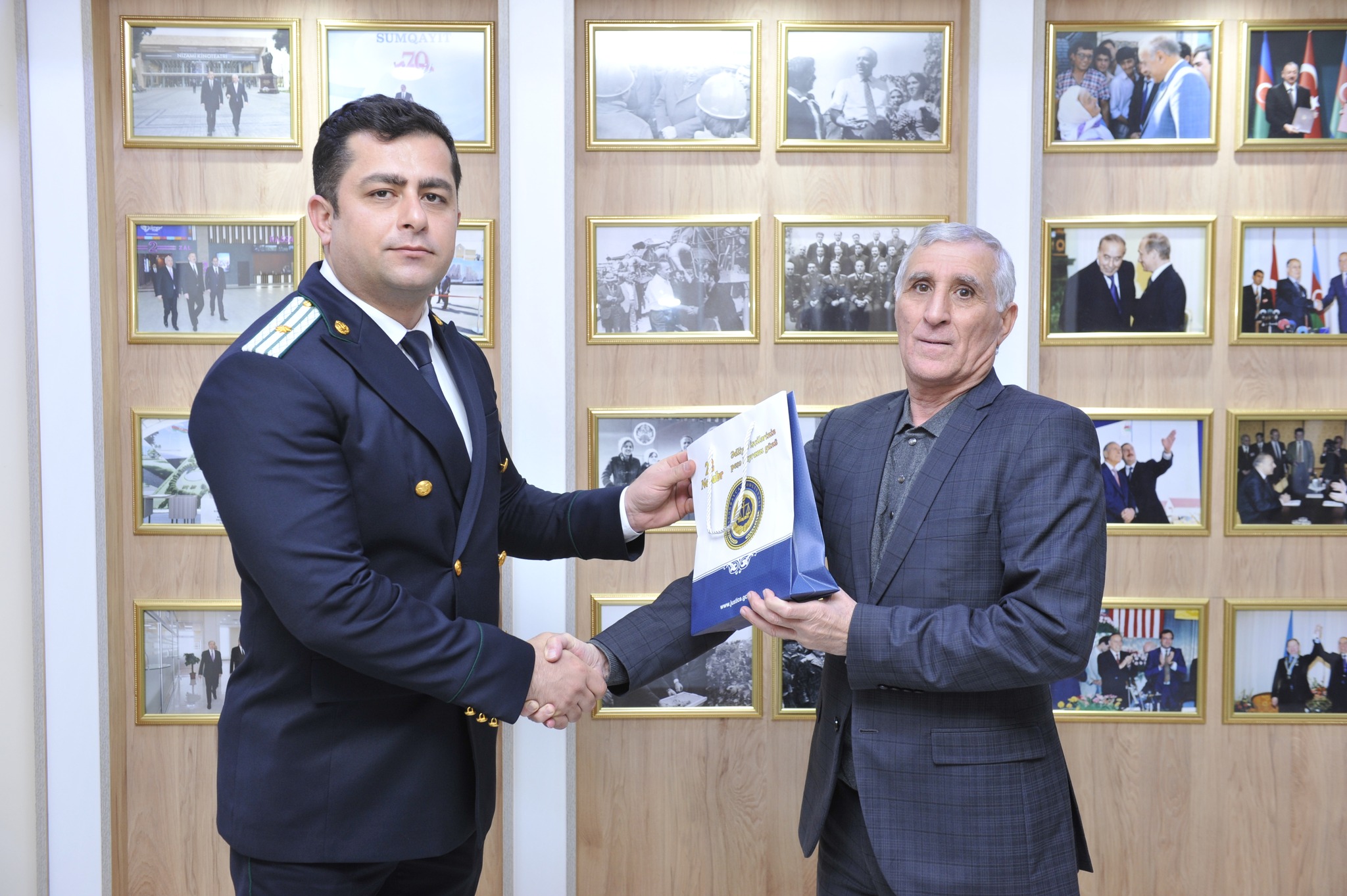 Təqaüddə olan ədliyyə işçiləri ziyarət edilib