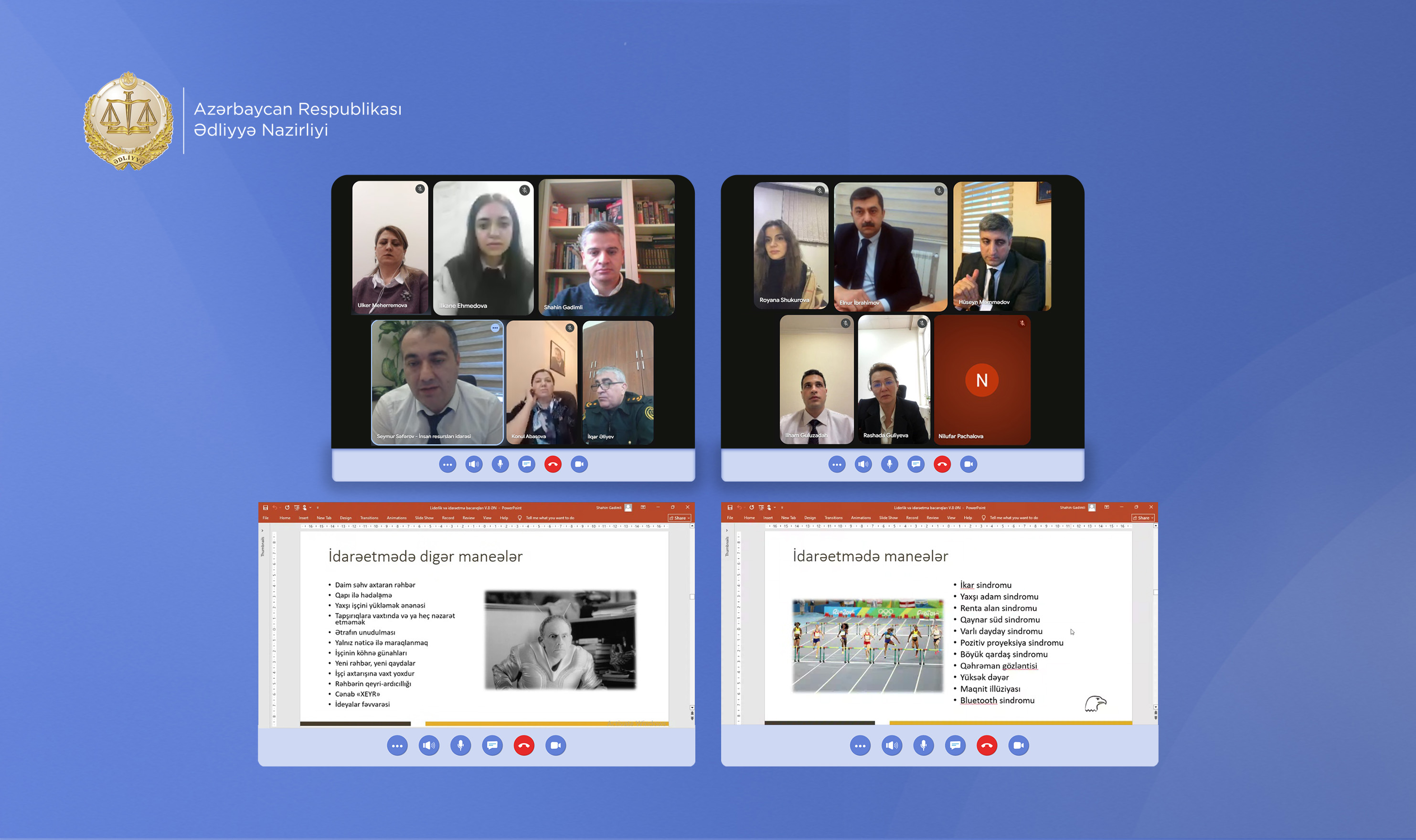 Ədliyyə Nazirliyində insan resurslarının idarə olunması sahəsində yeni yanaşmalar müzakirə olunub