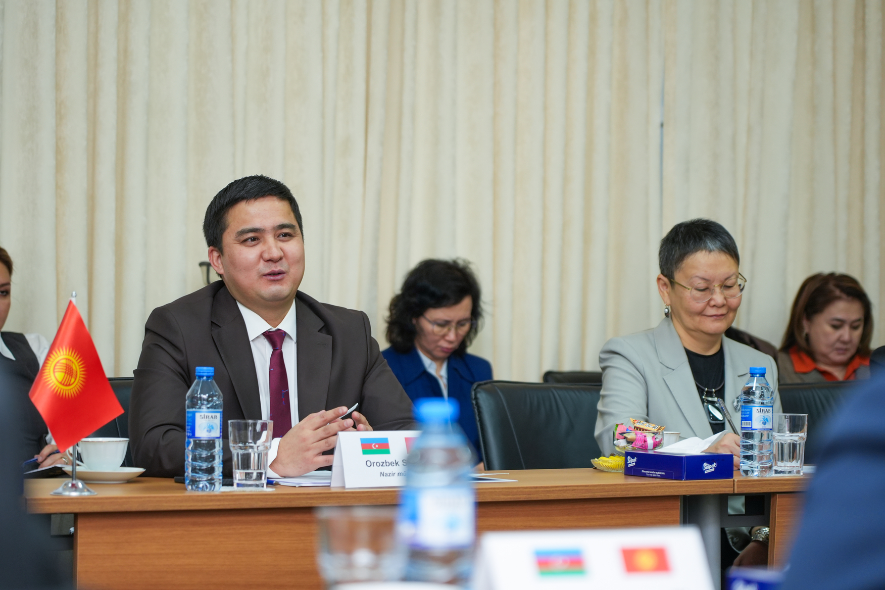 Ədliyyə Nazirliyində Qırğız Respublikasının nümayəndə heyəti ilə görüş keçirilib