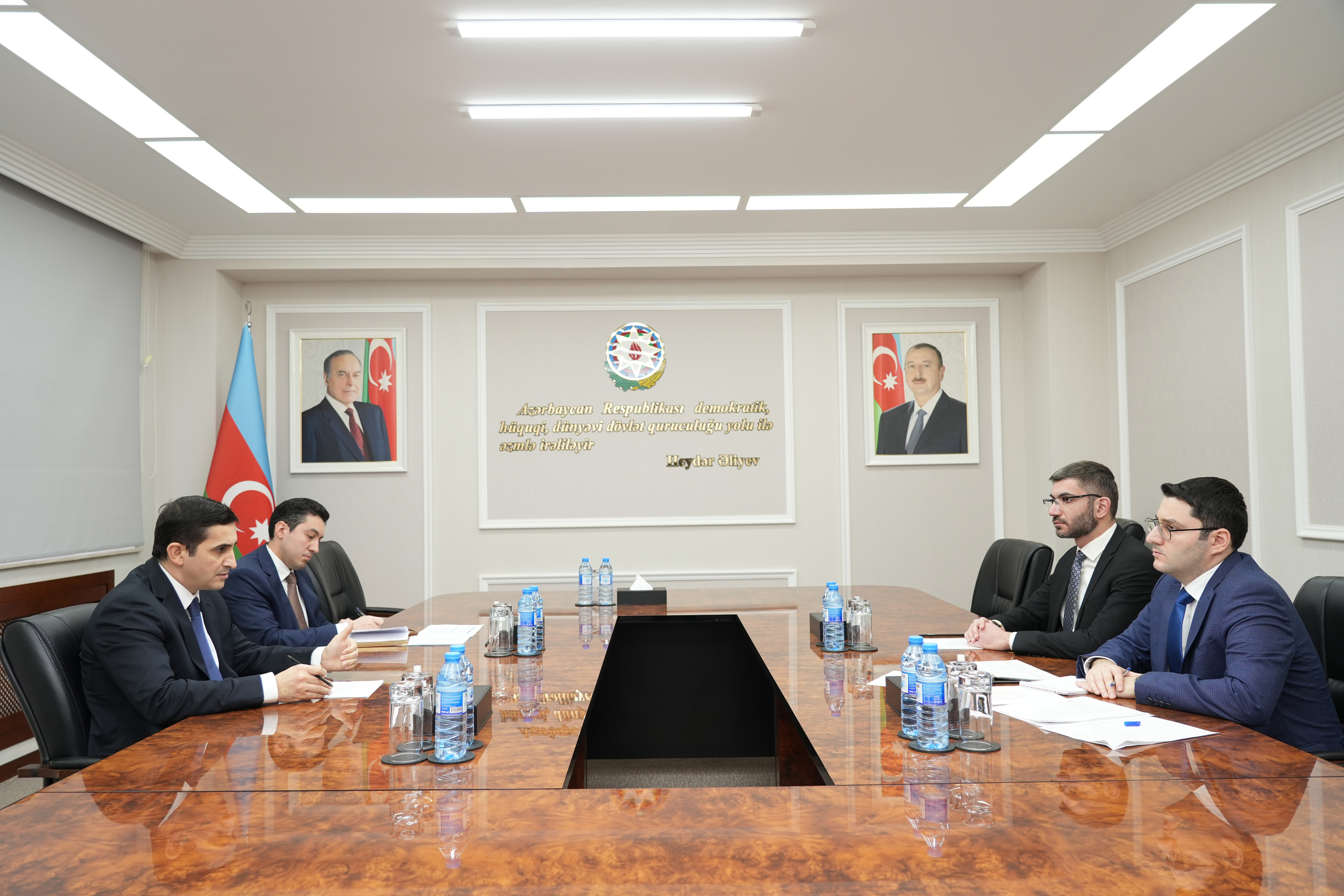 Ədliyyə naziri Fərid Əhmədov “Yüksəliş” müsabiqəsinin qalibləri ilə görüş keçirib