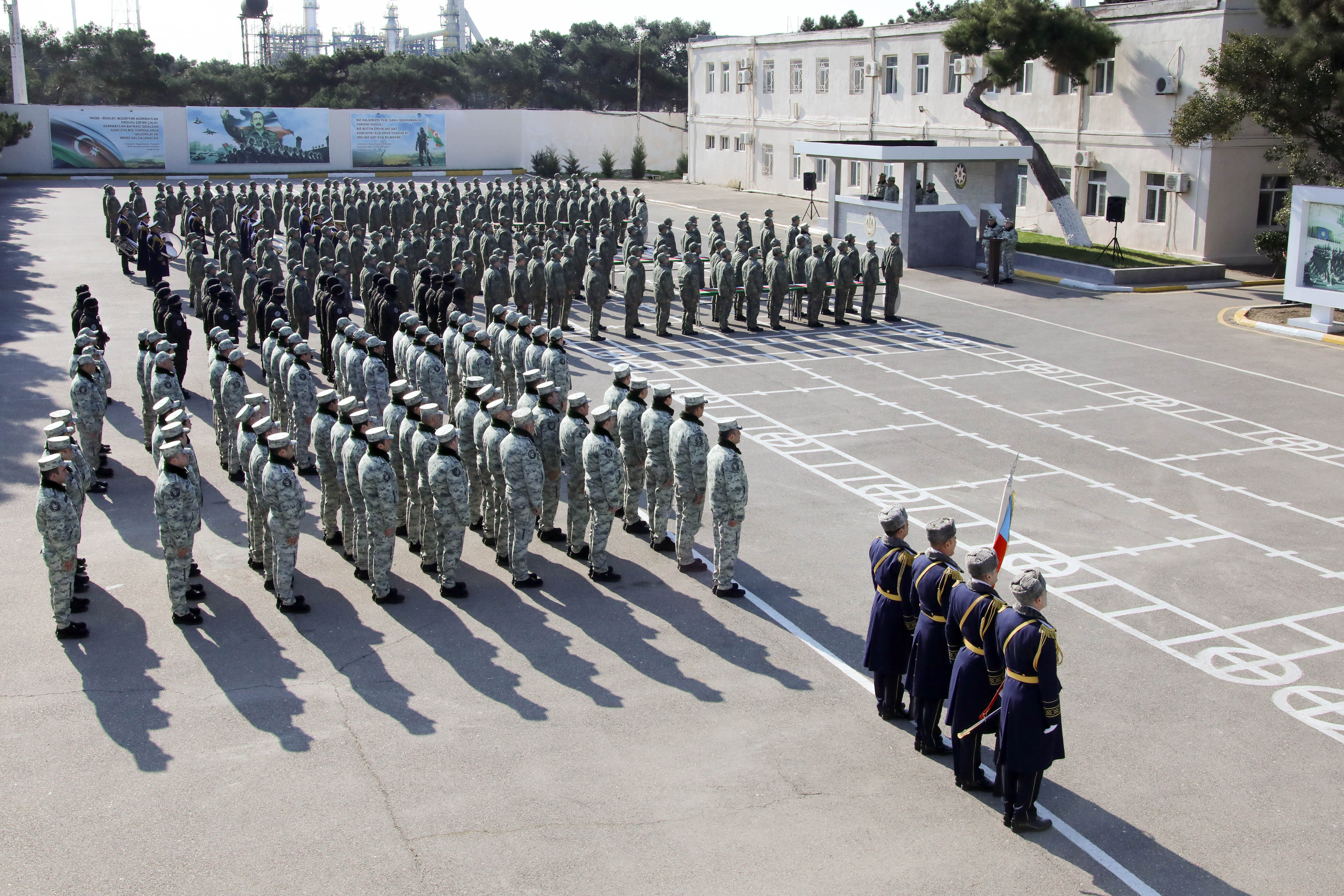 Ədliyyə Nazirliyinin Penitensiar xidmətinin Mühafizə alayında andiçmə mərasimi keçirilib
