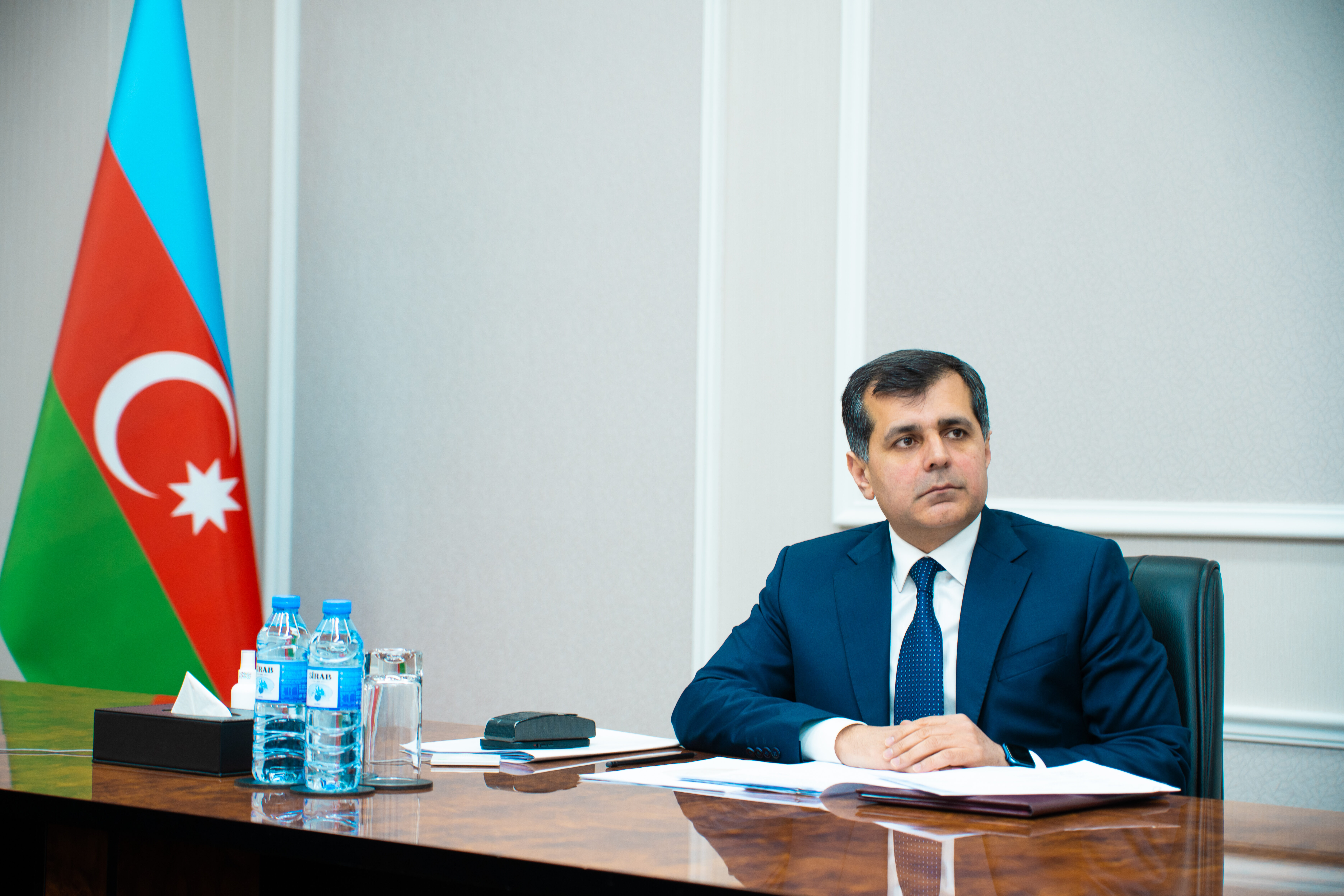 Ədliyyə nazirinin müavini videoqəbul keçirib