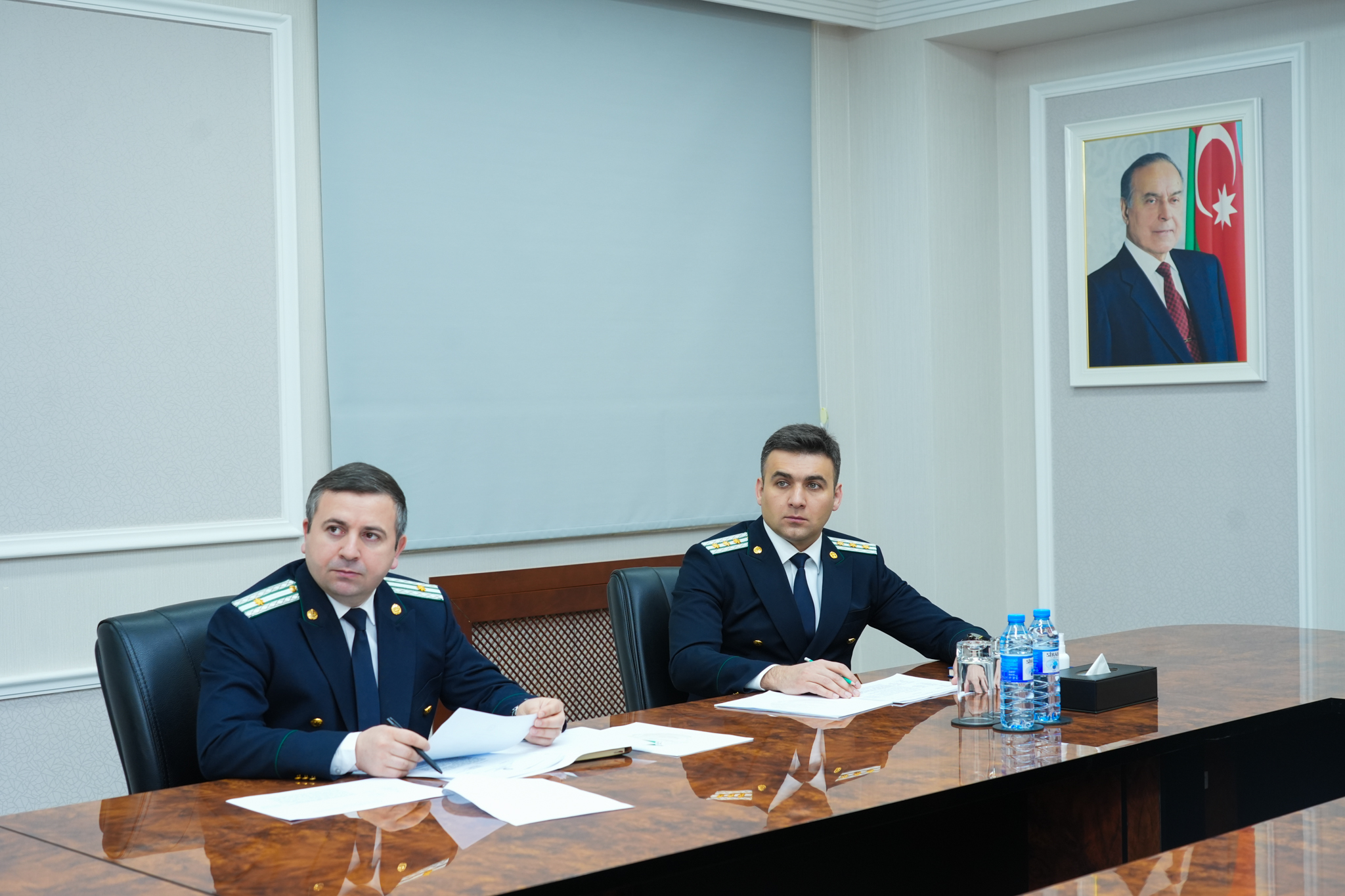 Ədliyyə nazirinin müavini videoqəbul keçirib