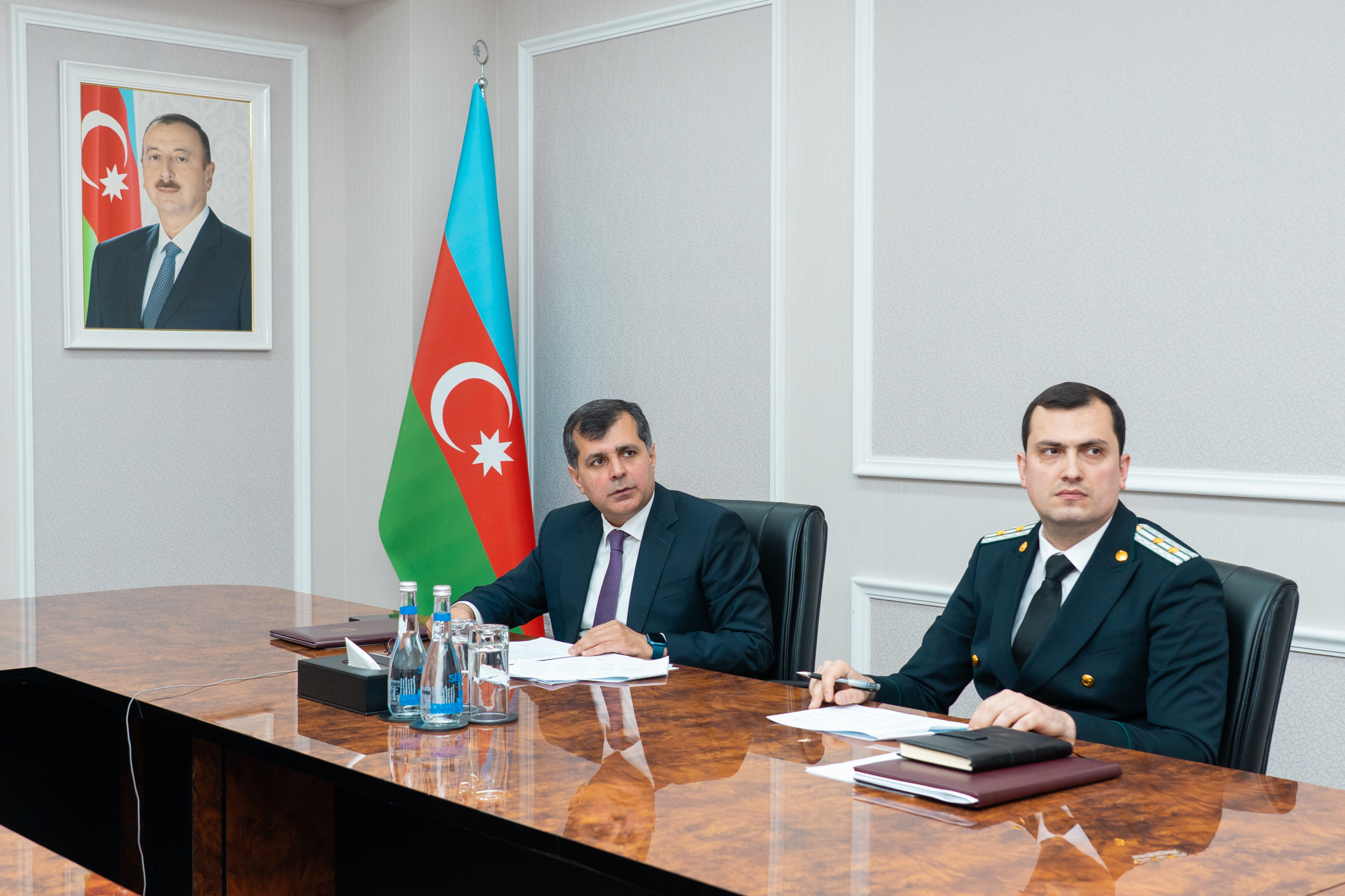 Ədliyyə nazirinin müavini videoqəbul keçirib