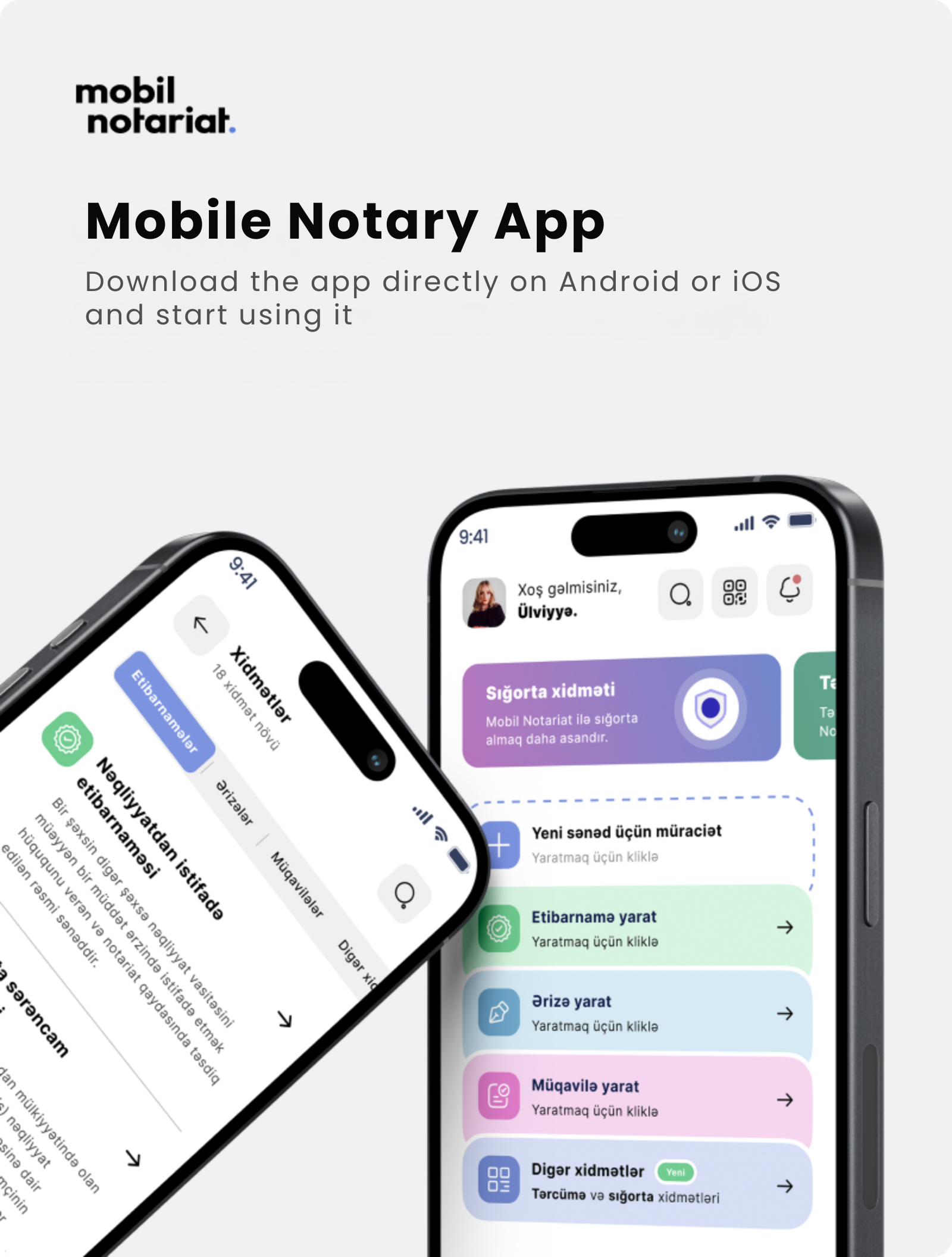 “Mobile Notary” application