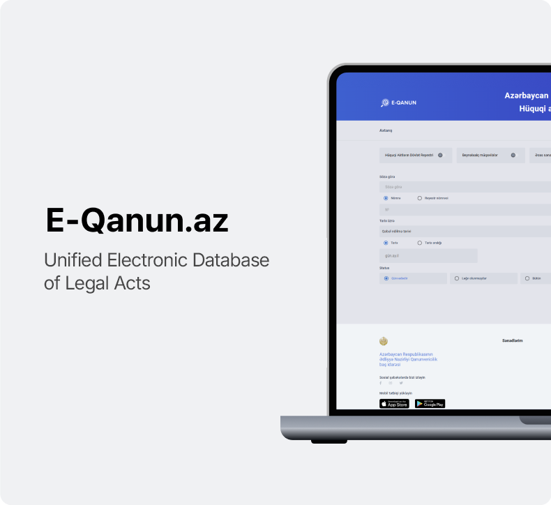 E-Qanun.az - Unified electronic database of legal acts