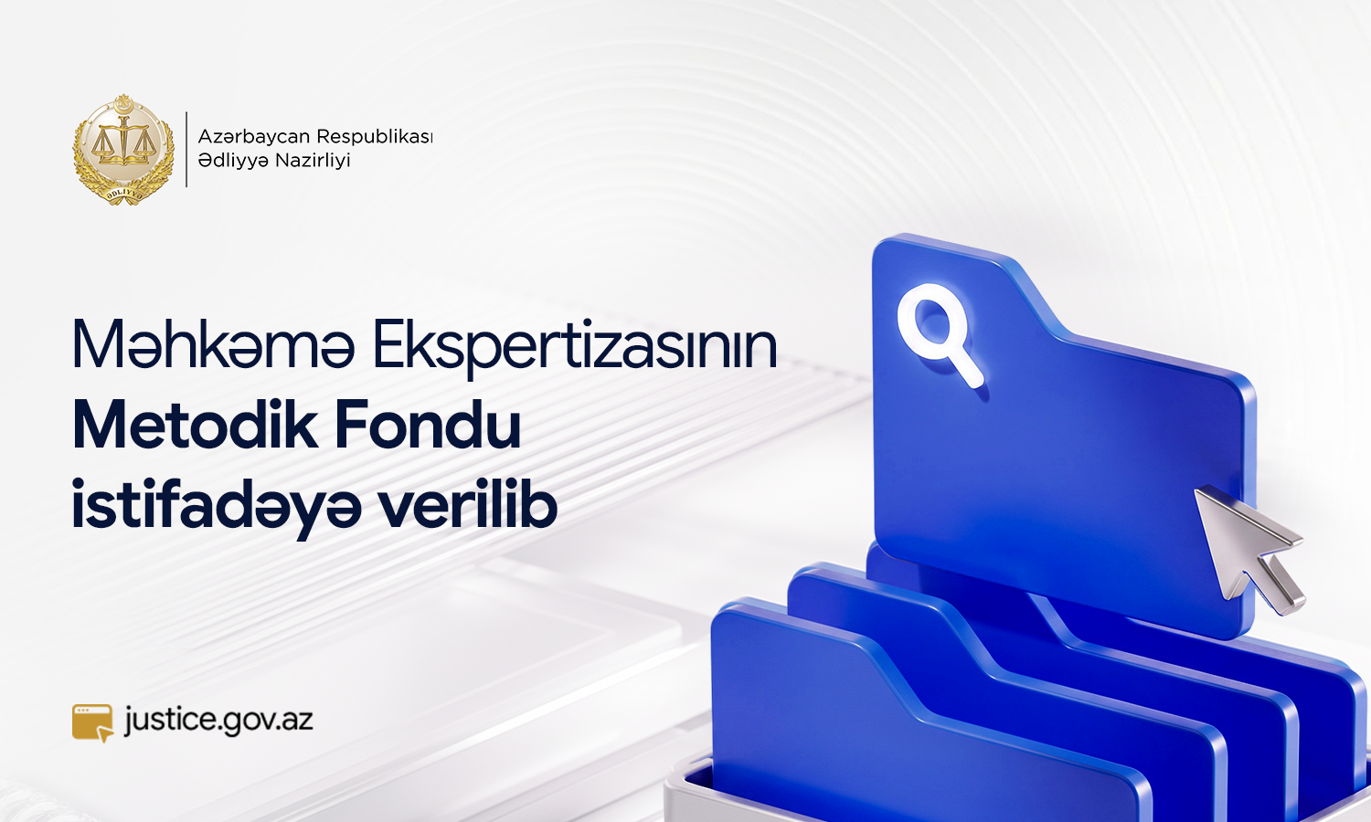 Məhkəmə Ekspertizasının Metodik Fondu istifadəyə verilib