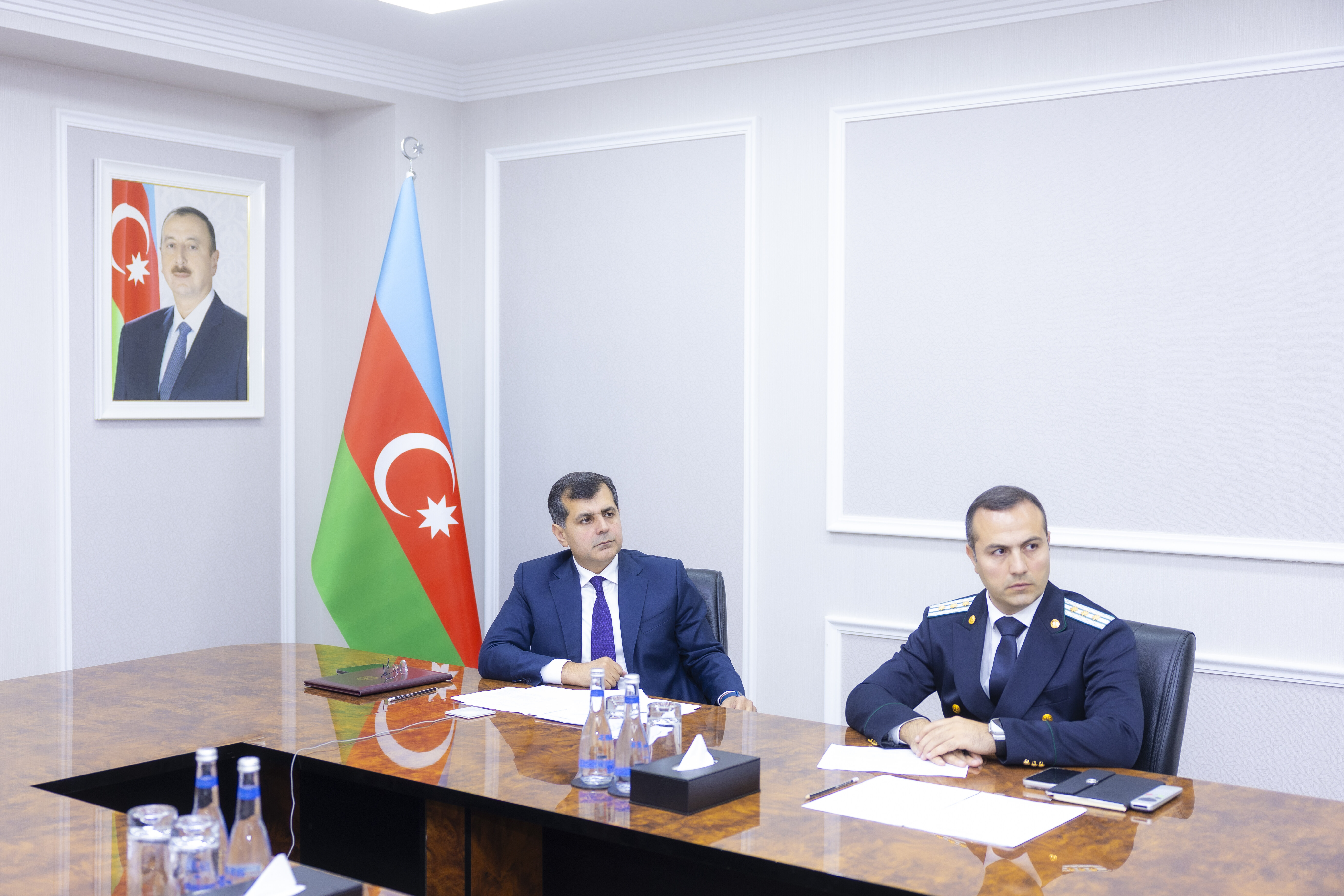 Ədliyyə nazirinin müavini videoqəbul keçirib
