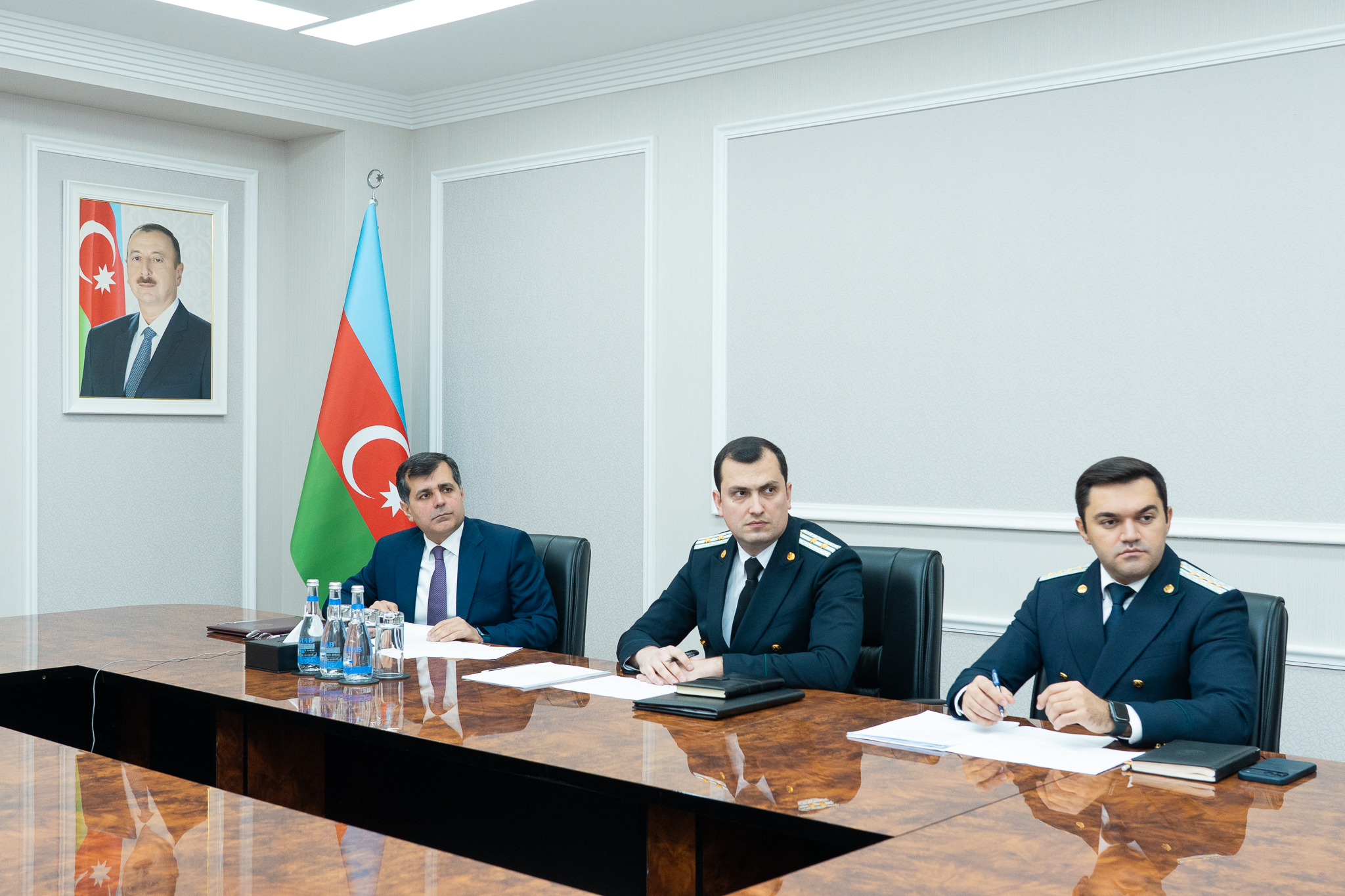 Ədliyyə nazirinin müavini videoqəbul keçirib